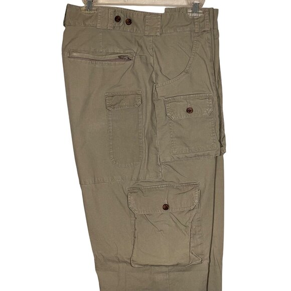 Cabelas Cargo Pants 38x32 Reg 900842 Tan Extra Pockets Outdoors Relaxed Comfort - Picture 2 of 16